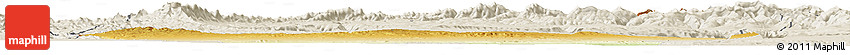 Physical Horizon Map of Afar_Three, shaded relief outside
