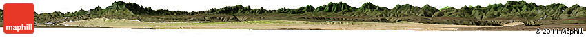 Satellite Horizon Map of Afar_Three, darken