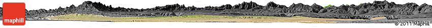 Satellite Horizon Map of Afar_Three, darken, desaturated