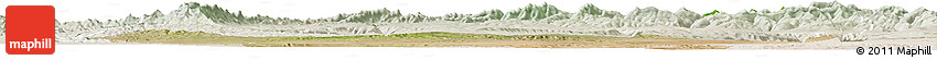 Satellite Horizon Map of Afar_Three, lighten
