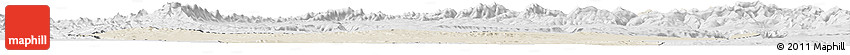 Shaded Relief Horizon Map of Afar_Three, lighten, desaturated