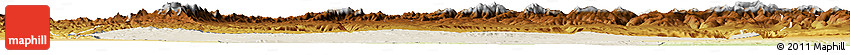 Shaded Relief Horizon Map of Afar_Three, physical outside