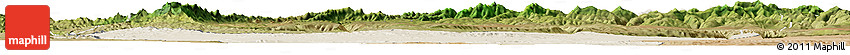 Shaded Relief Horizon Map of Afar_Three, satellite outside