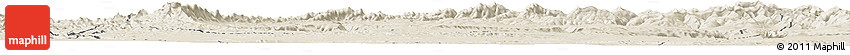 Shaded Relief Horizon Map of Afar_Three