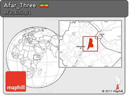 Blank Location Map of Afar_Three