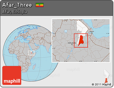 Gray Location Map of Afar_Three, highlighted parent region