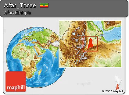 Physical Location Map of Afar_Three