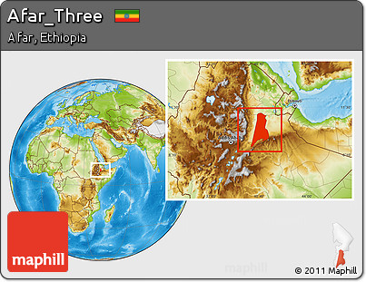 Physical Location Map of Afar_Three