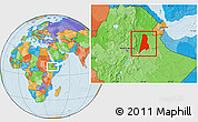 Political Location Map of Afar_Three