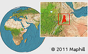 Satellite Location Map of Afar_Three