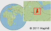 Savanna Style Location Map of Afar_Three
