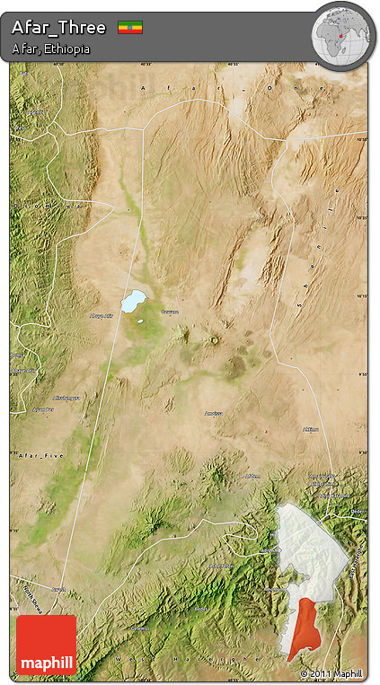 Satellite Map of Afar_Three