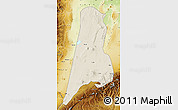 Shaded Relief Map of Afar_Three, physical outside