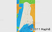 Shaded Relief Map of Afar_Three, political outside