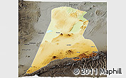 Physical Panoramic Map of Afar_Three, darken, semi-desaturated