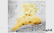Physical Panoramic Map of Afar_Three, lighten, desaturated