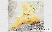 Physical Panoramic Map of Afar_Three, lighten, semi-desaturated
