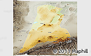 Physical Panoramic Map of Afar_Three, semi-desaturated