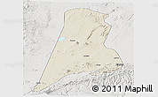 Shaded Relief Panoramic Map of Afar_Three, lighten, semi-desaturated