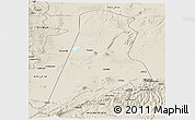 Shaded Relief Panoramic Map of Afar_Three