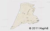Shaded Relief Panoramic Map of Afar_Three, single color outside