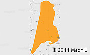 Political Simple Map of Afar_Three, single color outside, borders and labels