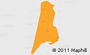 Political Simple Map of Afar_Three, single color outside