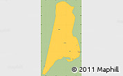 Savanna Style Simple Map of Afar_Three, single color outside