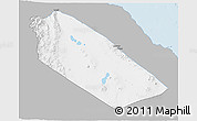 Gray 3D Map of Afar_Two, single color outside