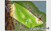 Physical 3D Map of Afar_Two, darken