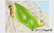 Physical 3D Map of Afar_Two, shaded relief outside
