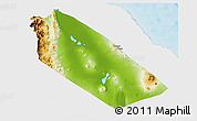 Physical 3D Map of Afar_Two, single color outside