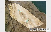 Satellite 3D Map of Afar_Two, darken