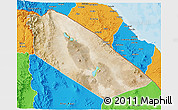 Satellite 3D Map of Afar_Two, political outside
