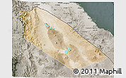 Satellite 3D Map of Afar_Two, semi-desaturated