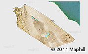 Satellite 3D Map of Afar_Two, single color outside