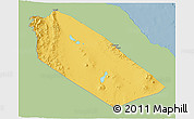 Savanna Style 3D Map of Afar_Two, single color outside