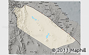 Shaded Relief 3D Map of Afar_Two, darken, semi-desaturated