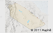 Shaded Relief 3D Map of Afar_Two, lighten, semi-desaturated