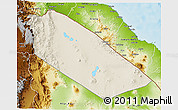 Shaded Relief 3D Map of Afar_Two, physical outside