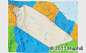 Shaded Relief 3D Map of Afar_Two, political outside