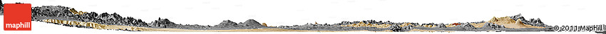 Satellite Horizon Map of Afar_Two, darken, desaturated