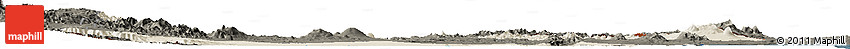 Shaded Relief Horizon Map of Afar_Two, darken