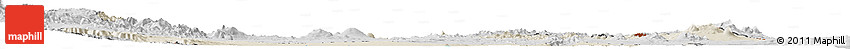 Shaded Relief Horizon Map of Afar_Two, desaturated