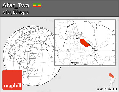 Blank Location Map of Afar_Two