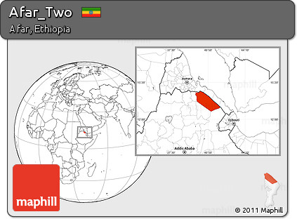 Blank Location Map of Afar_Two