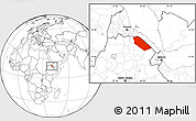 Blank Location Map of Afar_Two