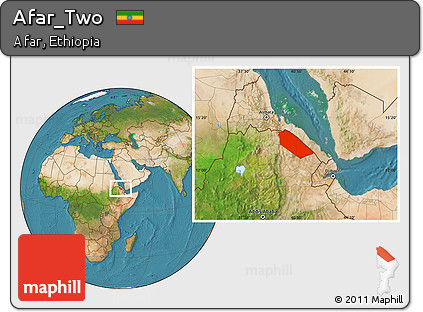 Satellite Location Map of Afar_Two