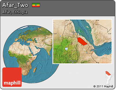 Satellite Location Map of Afar_Two