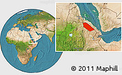 Satellite Location Map of Afar_Two